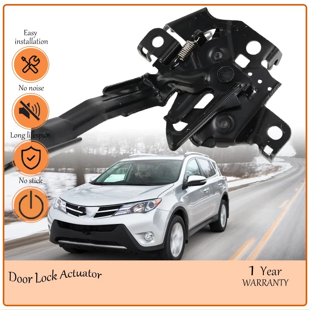 Rugged Hood Latch Lock Release Compatible With 2014 Toyota RAV4 (Export Spec) OE 53510-0R030 Fit RAV4 2013-2018 Hood Mechanism