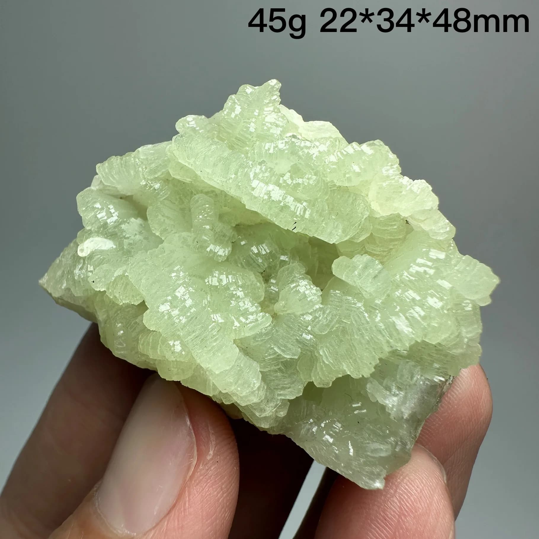 Natural Prehnite Mineral Specimens + healing quartz crystals and stones rock gemstone