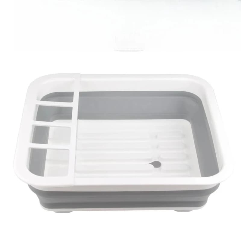 Folding Drain Bowl Rack RV Outdoor Kitchen Sink Shelf Storage Basket