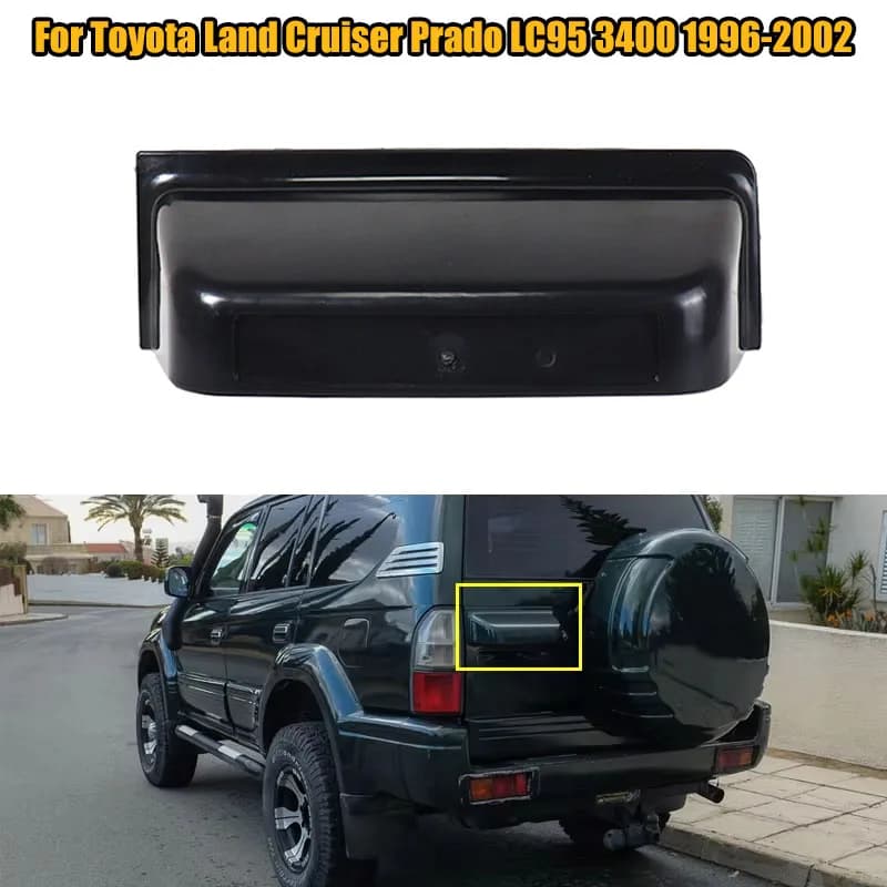 81270-60280 Car Tailgate Door Handle Rear License Plate Lamp Assy Frame For Toyota Land Cruiser Prado LC95 3400 1996-2002