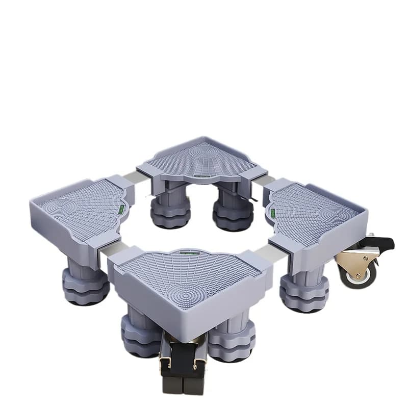 Washing and drying machine bracket Refrigerator washing base Movable and adjustable Refrigerator storage machine bracket with