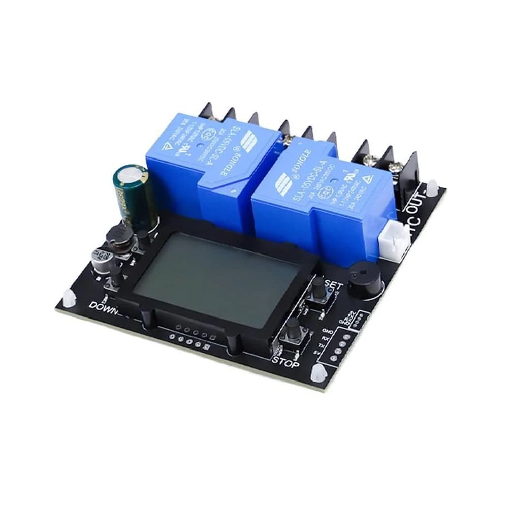30A Auto Battery Charge Discharge Manager 10-110V UPS Module Undervoltage Overcharge Protect High Precise 0.01A 0.01V Resolution