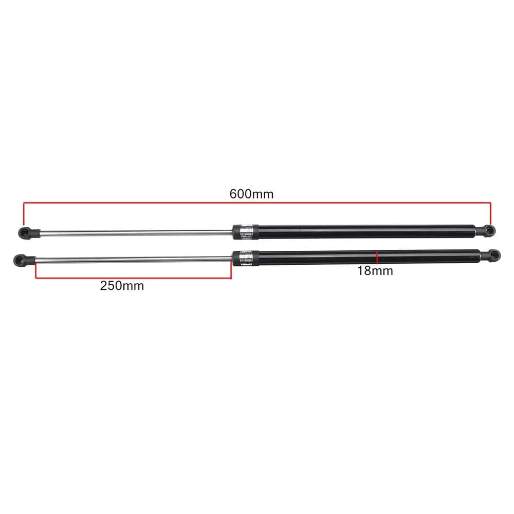Front Hood and Rear Trunk Lifting Spring Support Rod Gas Spring Universal Support Rod 60cm 600mm 800N