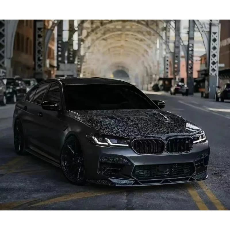 High Quality HM Style Carbon Fiber Front Engine Hood Bonnet Fit G30 5 Series F90 M5 Auto Styling Aerodynamic Body Parts