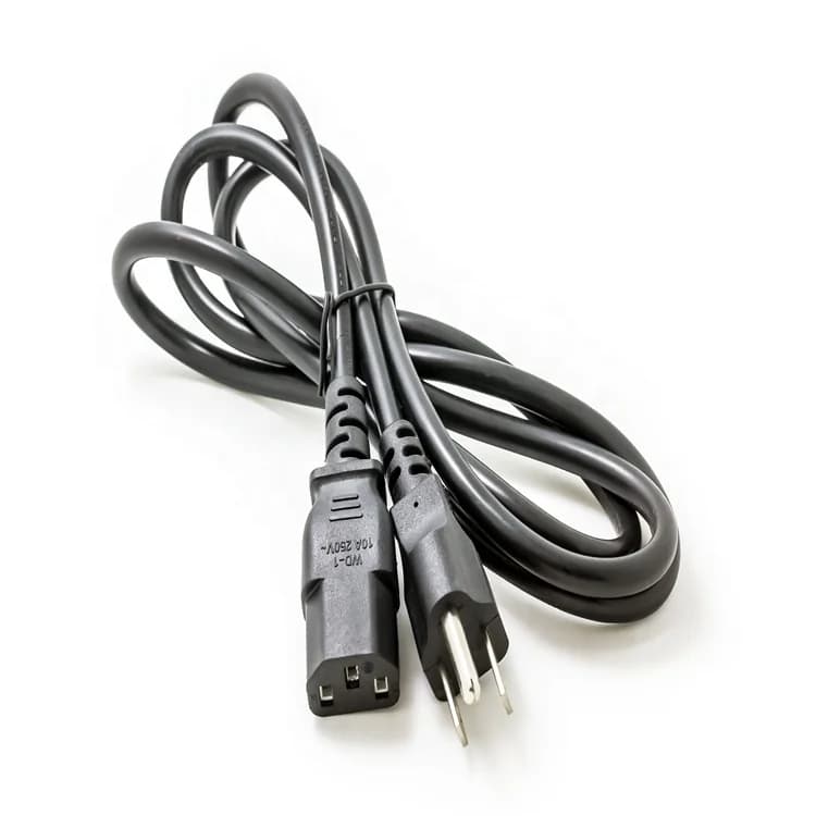 3pcs Hot Sale 110V/220V/240V Fireproof AC Power Supply Cord Cable for Home App Iec C7 C13 C5 Nema 5-15p Plug Eu/Cn Standards