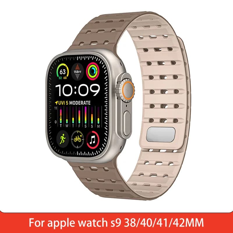 For apple watch s9 watch strap Replace wristband for iwatch 38/40/41/42MM Silicone Sports Strap Wristband