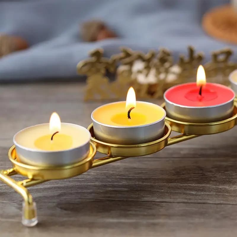 Long burning candles, smokeless small candles, long burning candles, long burning tea light candles with butter lamp design