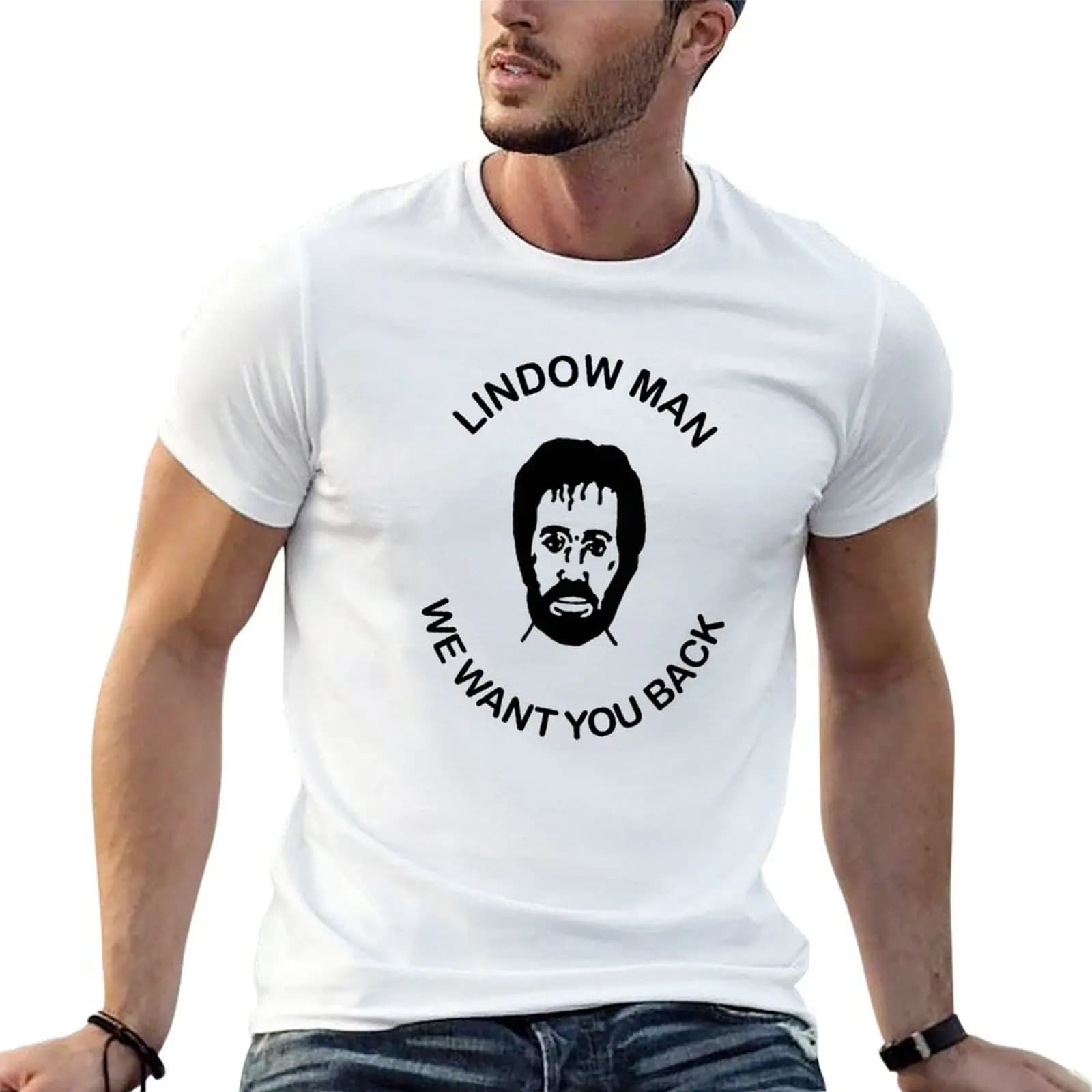 Lindow Man T-Shirt plus size clothes for a boy plain t shirts men