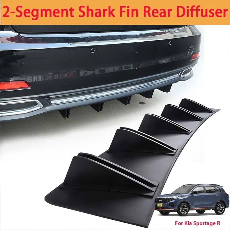 For Kia Sportage R Shark Fin Rear Diffuser Split Chassis Spoiler Auto Aerodynamic Parts Aerodynamic Modification