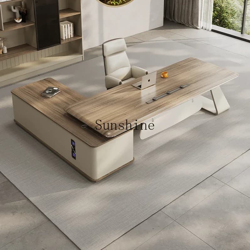Light luxury atmosphere boss desk simple modern class desk president office desk