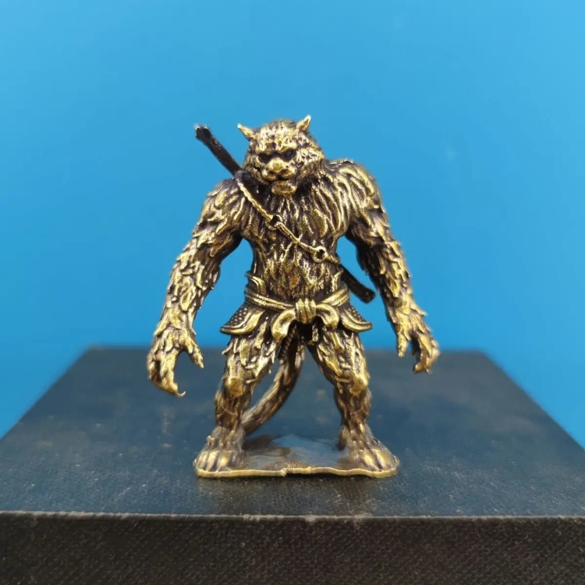 Fine Brass Demon King Tiger Vanguard Action Ornament