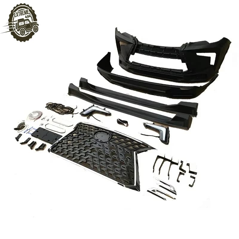 Body Kit Bumper CH High Quality New Car Modify Body Kit Pp Material R Style Bumper Car Accessories for Toyota Fortuner 2017
