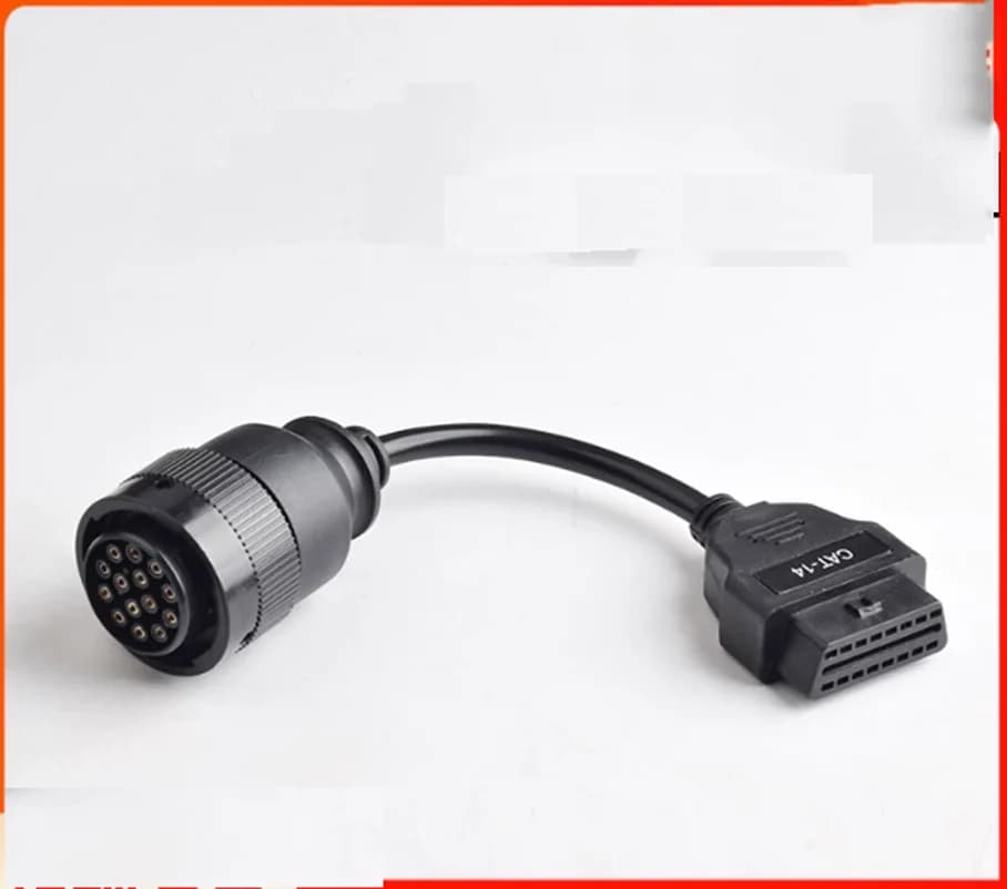 For Caterpillar excavator adapter 14pin to 16P 9pin OBD2 CAT ET3 connecting wire