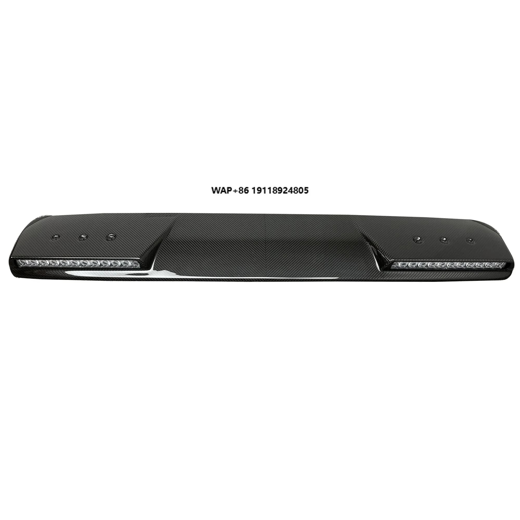 Upgrade G63 Kit B Style Dry Carbon Roof Wing Spoiler With Led Light For  W463A W464 G63 G500 G550 2019y+ Body Kit