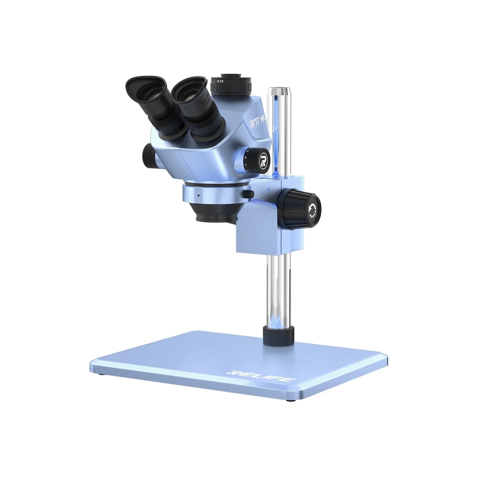 RELIFE RL-M7T Pro-B11 Trinocular HD Stereo Microscope Engine 4K Camera RL-033M Light Source 0.5CTV Adapter for Phone/PCB Repair