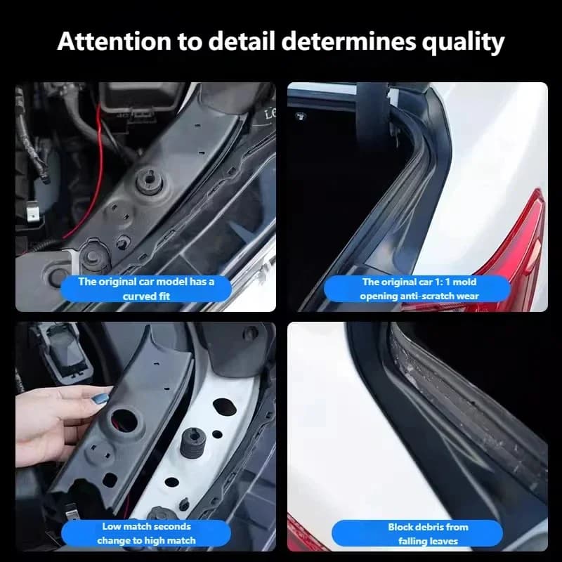 For Toyota Camry XV80 9th Gen 2024-2026 Trunk Cover Side Drainage Trough Protective Cover Side Baffle Engine Bay Accessories
