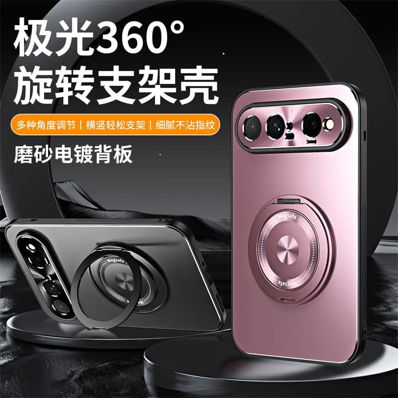 For Magsafe Kickstand Case For Huawei Pura X View 360° Magnetic Ring Stand Matte Cover For HUAWEI Pura X View Shockproof Coque