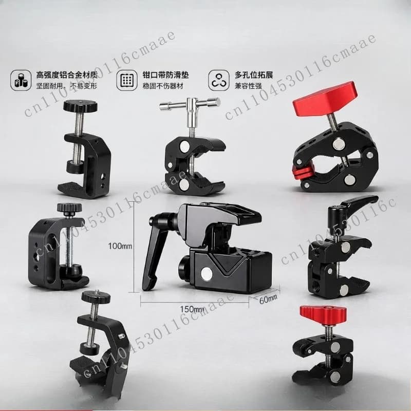 U-shaped desktop round tube clamps, multifunctional force-heavy grip, eagle-nose pliers, Magic Hand small and large crab tongs
