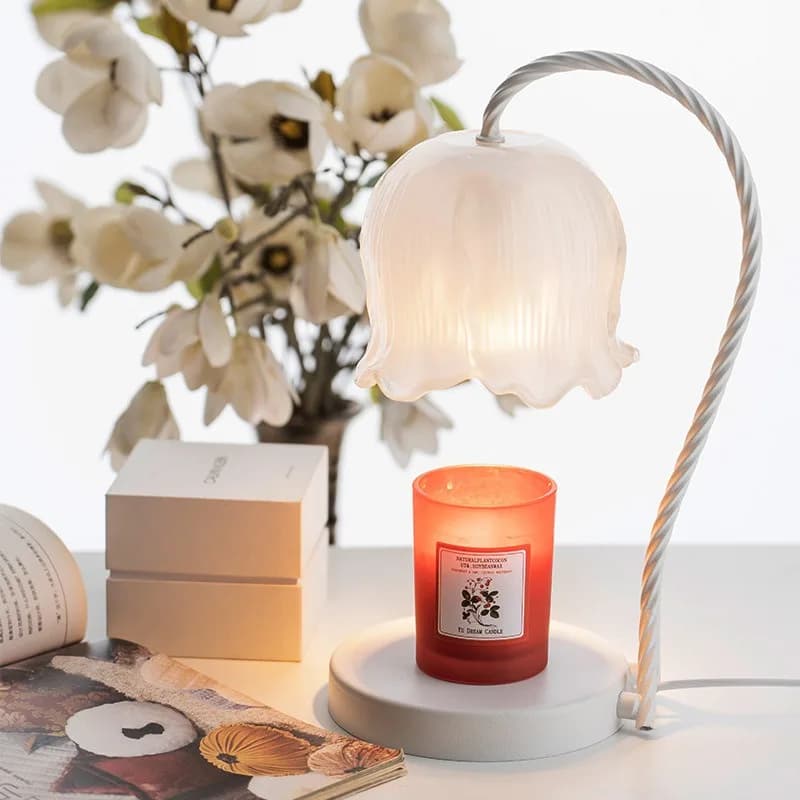 Lily of the valley fireless aromatherapy lamp candlestick smokeless creative birthday gift lamp ambient lamp female