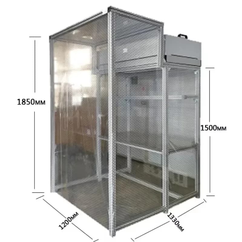 Mycology Laminar airflow easy to assemble, portable cleaning bench with air curtain