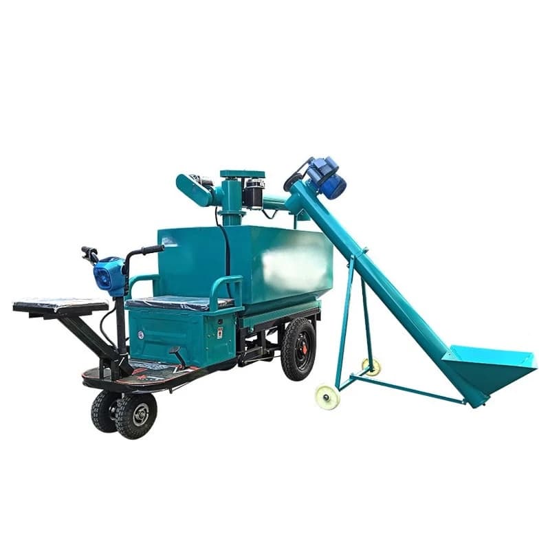 Automatic feeding vehicle, electric three wheels, farm feeding equipment
