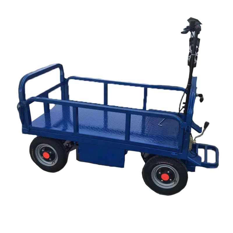 Warehouse truck, construction site trailer, electric flat truck