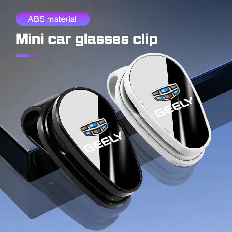 Universal Car Sun Visor Glasses Holder Clip Geely Emgrand Coolray Okavango Monjaro Sunglasses Clip Ticket Card Storage Auto Inte