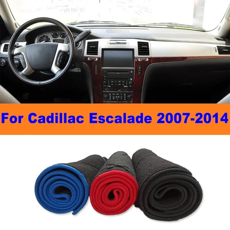Anti-Glare Dashboard Cover Dash Mat Non-Slip Sun Shade Pad Interior Protector For Cadillac Escalade 2007-2014 Car Accessories