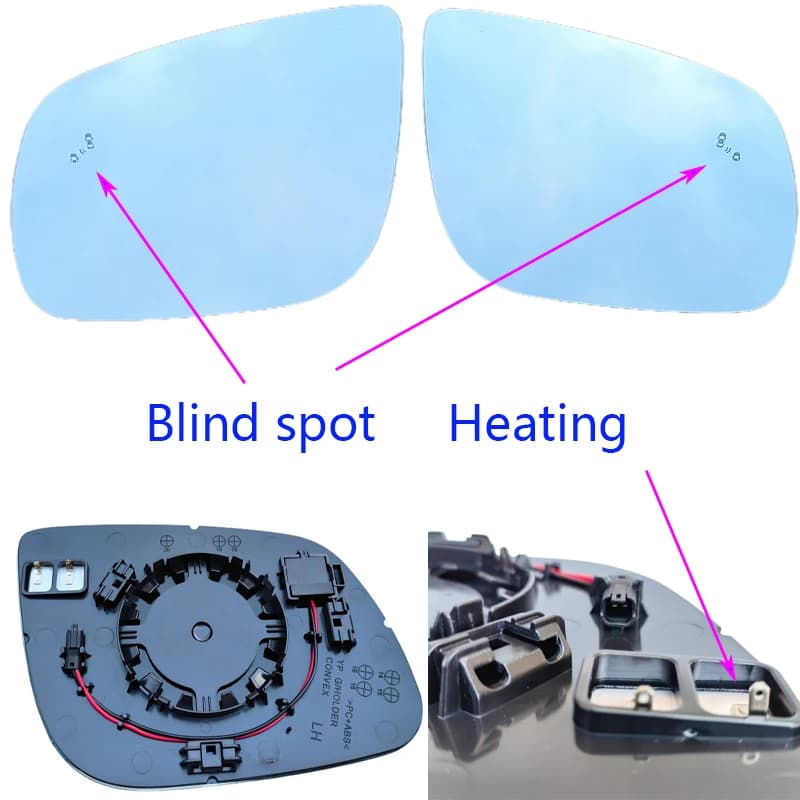 Car Heating blind spot function Left and right sides Mirrors For Kia carnival  2014-2023