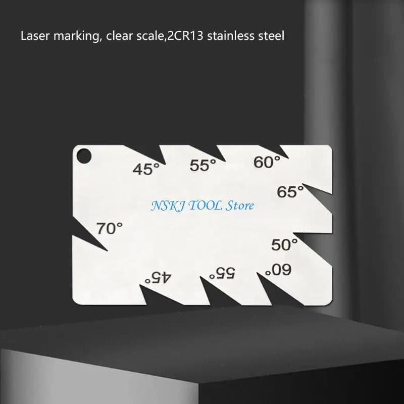 L8RC Easy To Read Stainless Steel Valves Angled Ruler Tool For Precise Measurements
