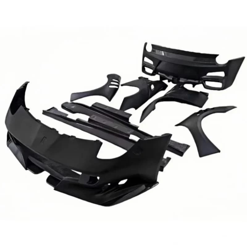 ThrustWorks F Carbon Fiber Body Kit F Style Front And Rear Bumpers Side Skirts Spoiler  Bump Durle