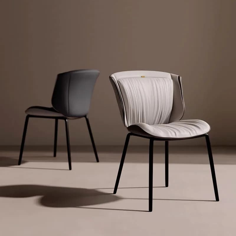 Round Elegant Dining Chairs Designer Backrest Salon Office Dining Chairs Living Room Conference Stoel Furniture For Apartments