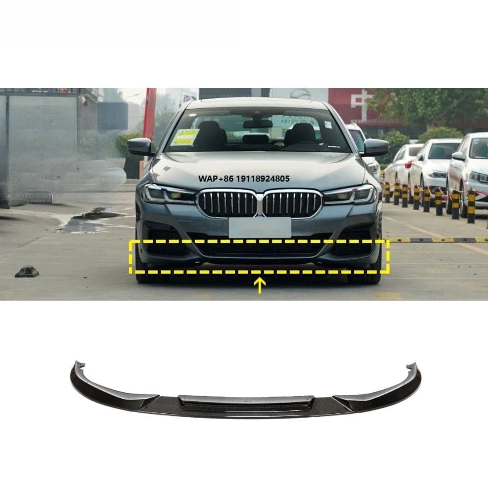 Carbon Fiber Front Lip for  5-Series  G30 G31 Lci  M Sport M550i Sedan 4-Door 2021-2022