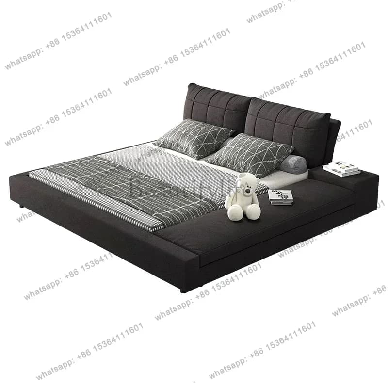 FG Room Essential Double Bed Full Size Beds﻿ King Single Frame Bedroom Furniture 180x200cm Set Headboards Marriage Bedrooms Dorm