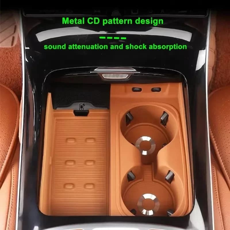For Mercedes Benz S Class W223 S400 S450 S500 Center Console Silicone Panel Cover Trim Frame Interior Modification Accessories