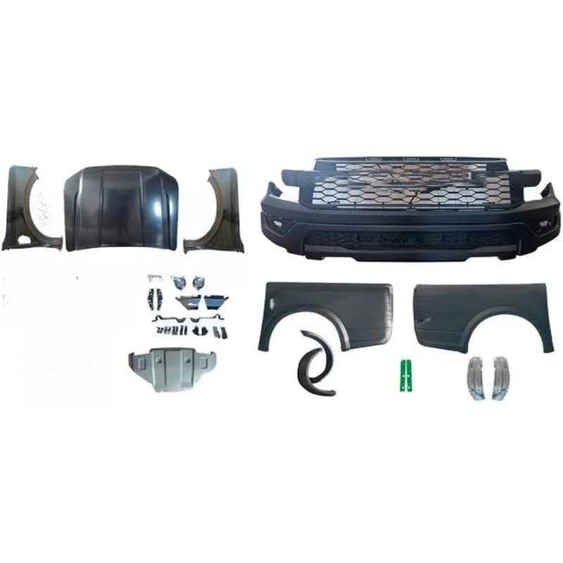 High Quality 4X4 Pickup Front Bumper Facelift Body Kit For Ranger T6 T7 T8 Upgrade To 2023 Ranger Raptor Exterior Accessories