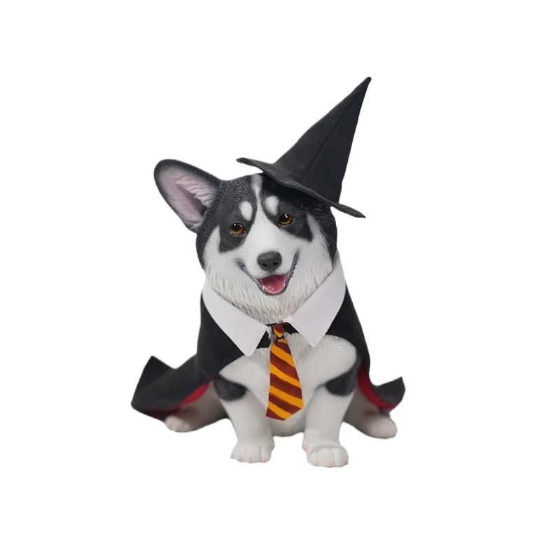 Corgi model, magician puppy tide play creative magic animal peripheral ornament figure