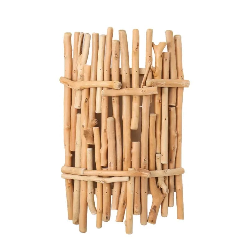 Wall corner beautification, cover and fill holes, high-end log decoration vase, living room flower arrangement, wall conceale