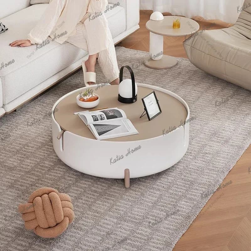 LSModern Cream Style Coffee Tables Designers Italian Living Room Sofa Side Coffee Tables Salon Originality Furniture Tavolino FY