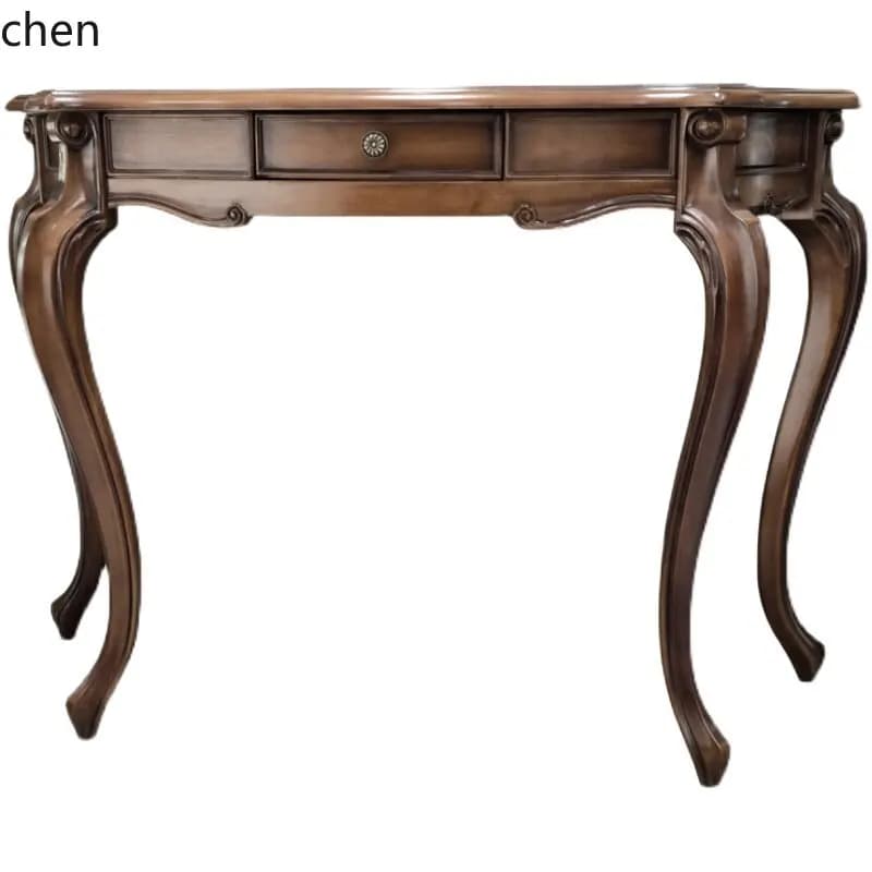 Hxl entrance table all solid wood entrance offering table log suite furniture