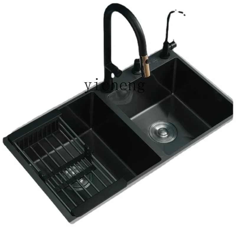 Washing Basin 304 Handmade Stainless Steel Basin Nano Kitchen Household Dishwashing Sink