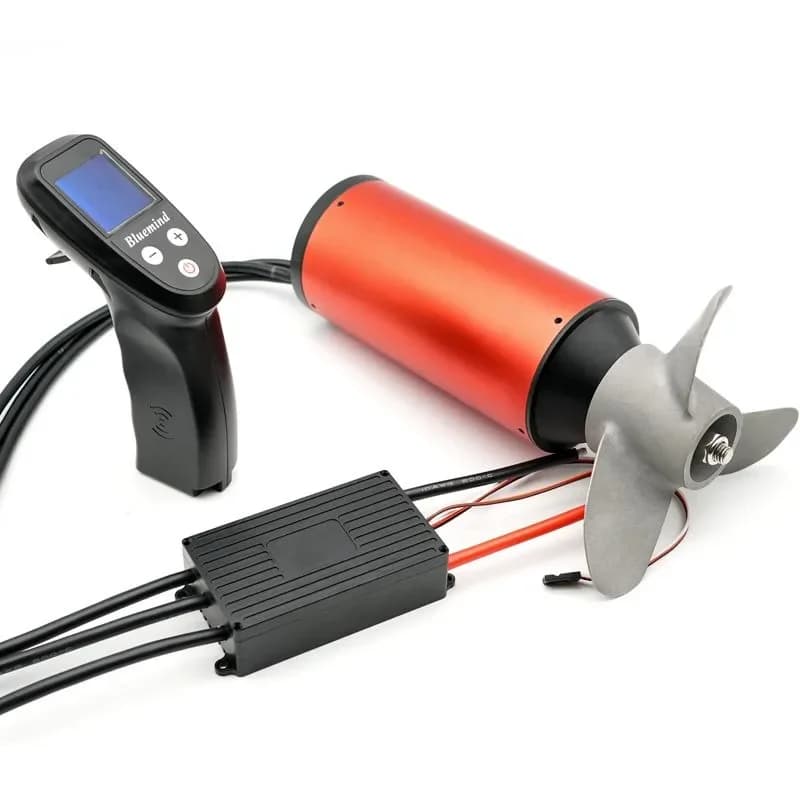 52kg Thrust Efoil Electric Propulsion System IP68 Waterproof 70141 Bldc Motor +75V 180A ESC +LCD GPS RC Remote+CNC