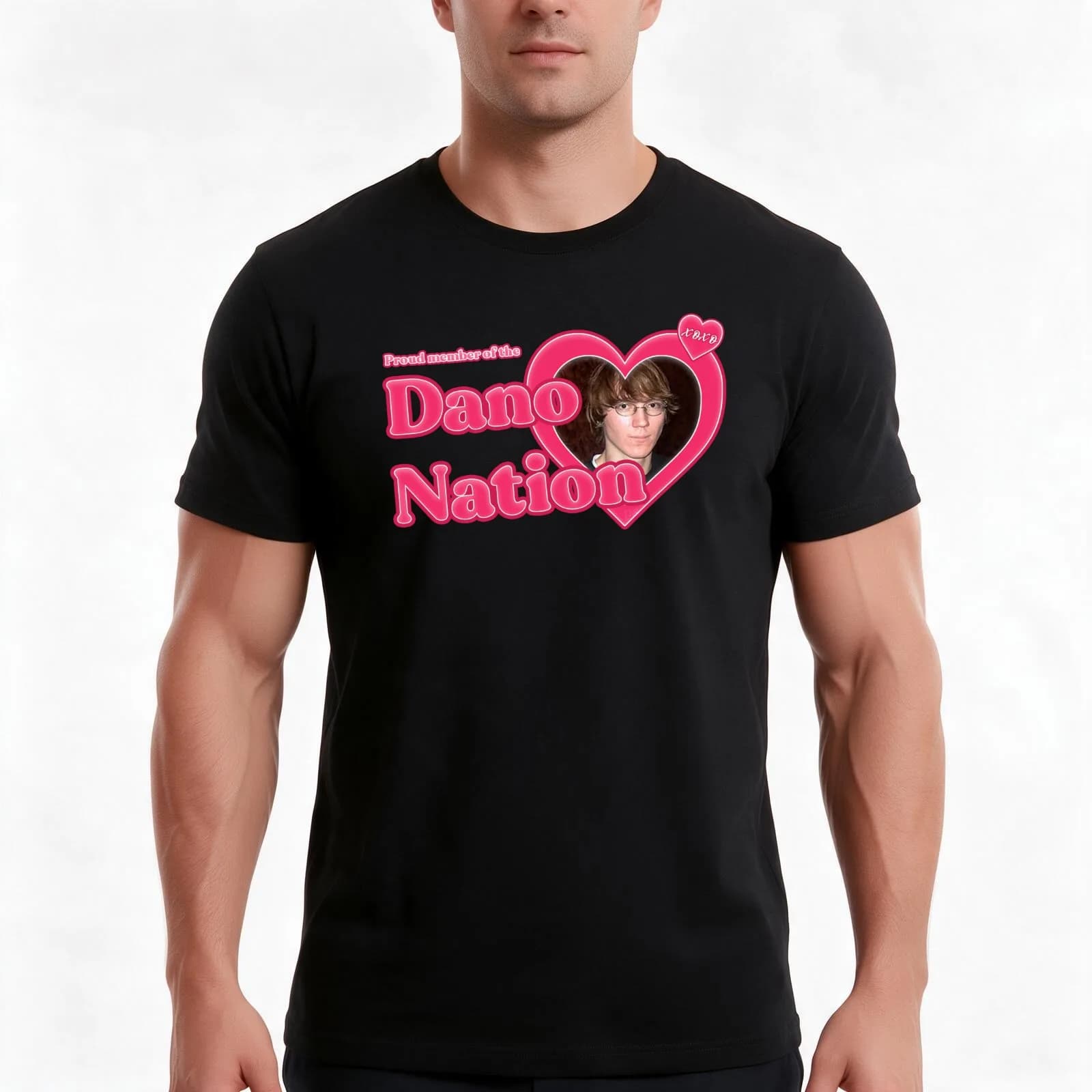 proud member of the dano nation T-Shirt, Summer Casual Cotton Tee, Oversized Streetwear Tops, Vintage Graphic Print, 100% Cotton