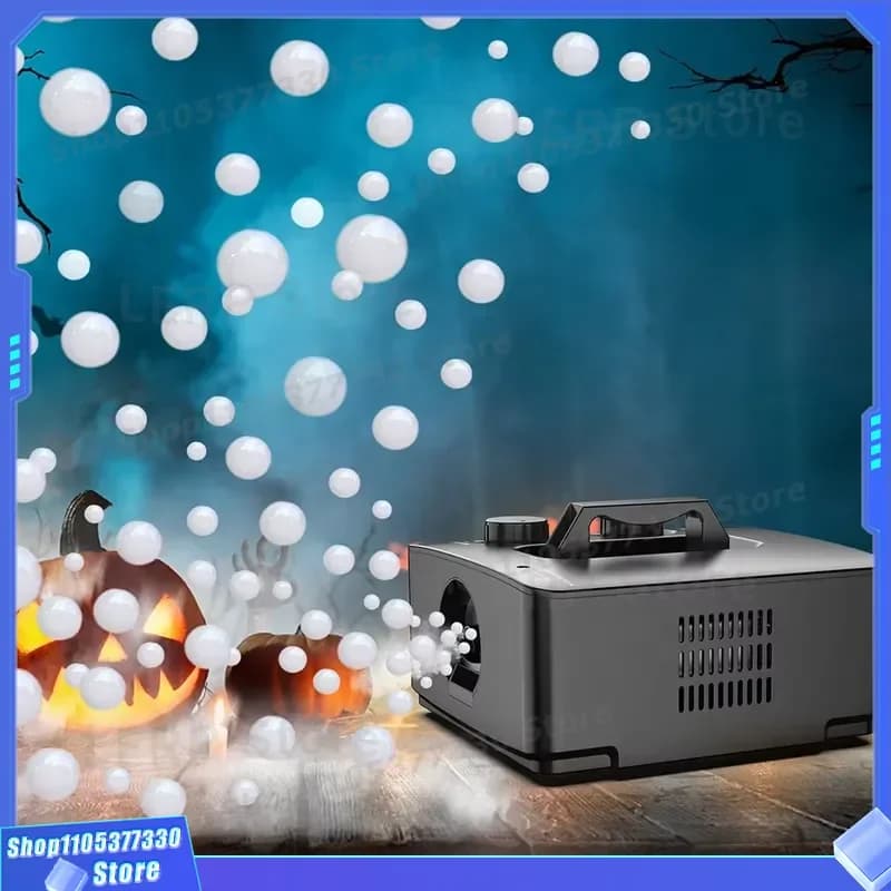 Portable Smoke Bubble Machine Anti Spill Blower Maker for Birthday Wedding Halloween Party Decoration Fun Toy Gift Kids