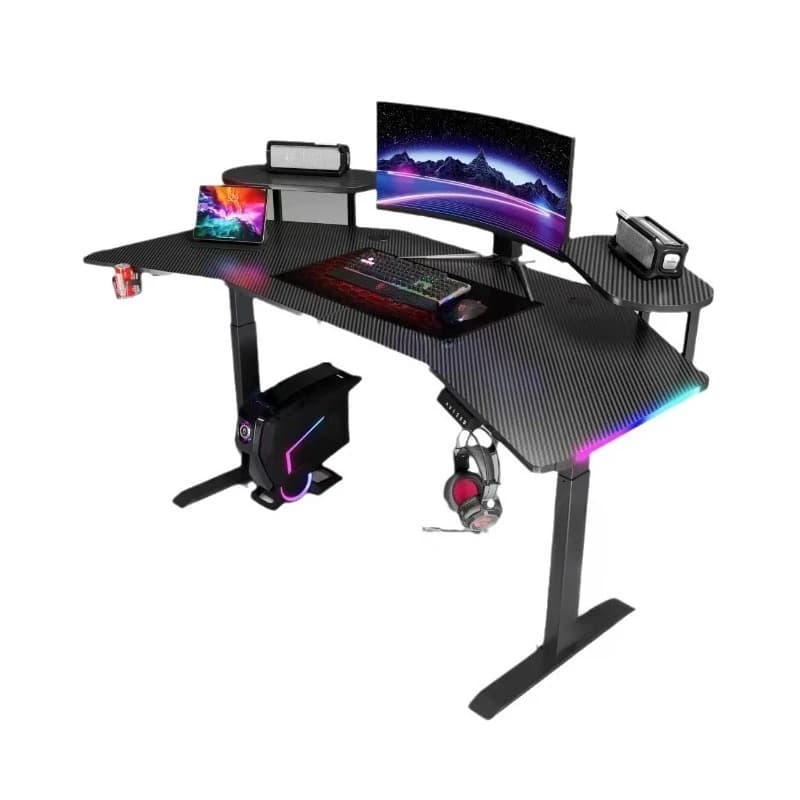 Intelligent electric lifting table oversized carbon fiber standing live streaming host live e-sports lifting table