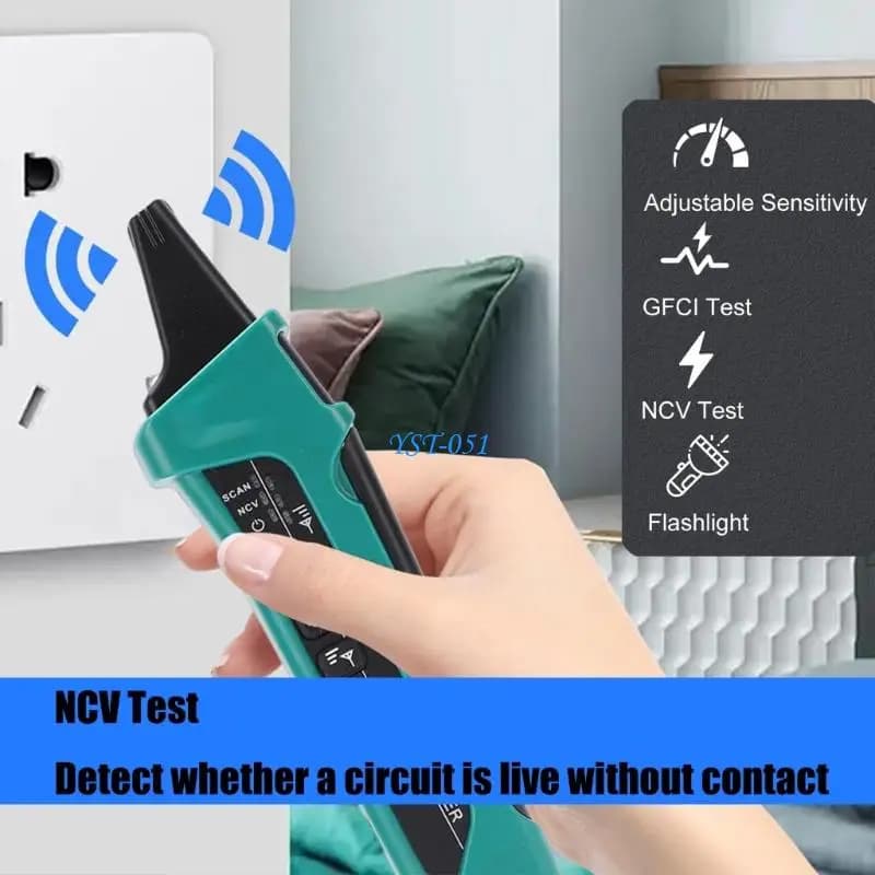 E15A Professional Electrical Tester For GFCI Receptacle Wiring And Identification