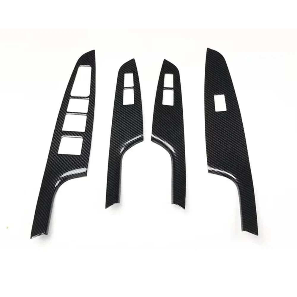 4Pcs/set Car Window Lift Switch Panel Cover ABS Stickers For Hyundai Tucson 2015-2020 LHD RHD Interior Styling Auto Moldings