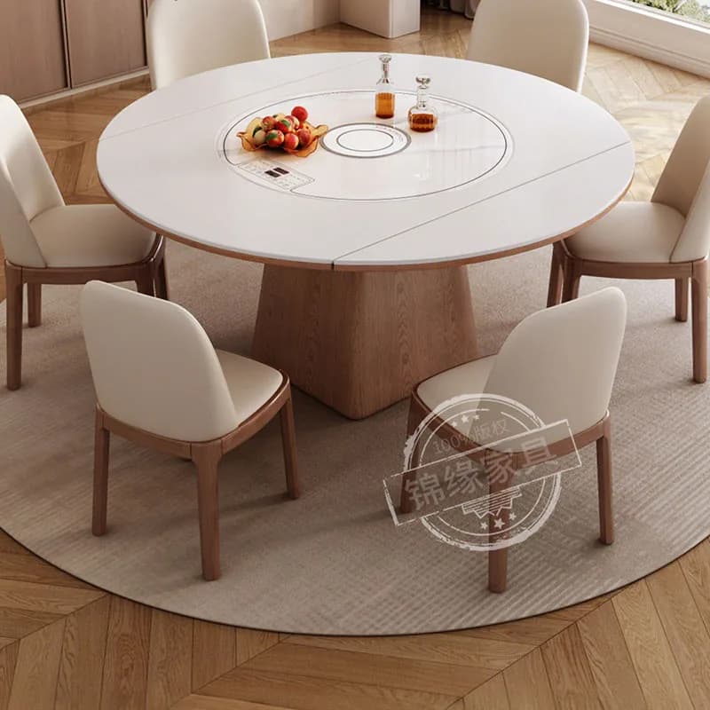 Modern Center Round Dining Table Chairs Kitchen Nordic Luxury Lounge Dining Table Designer Restaurant Muebles Salon Furniture
