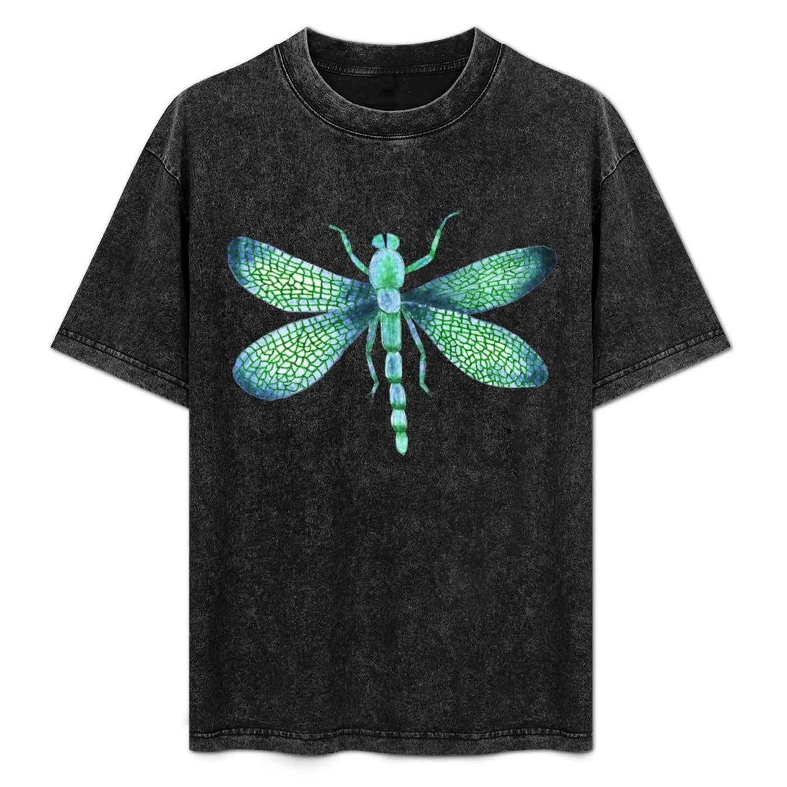 Turquoise dragonfly T-Shirt Holiday Simple Tee Shirt