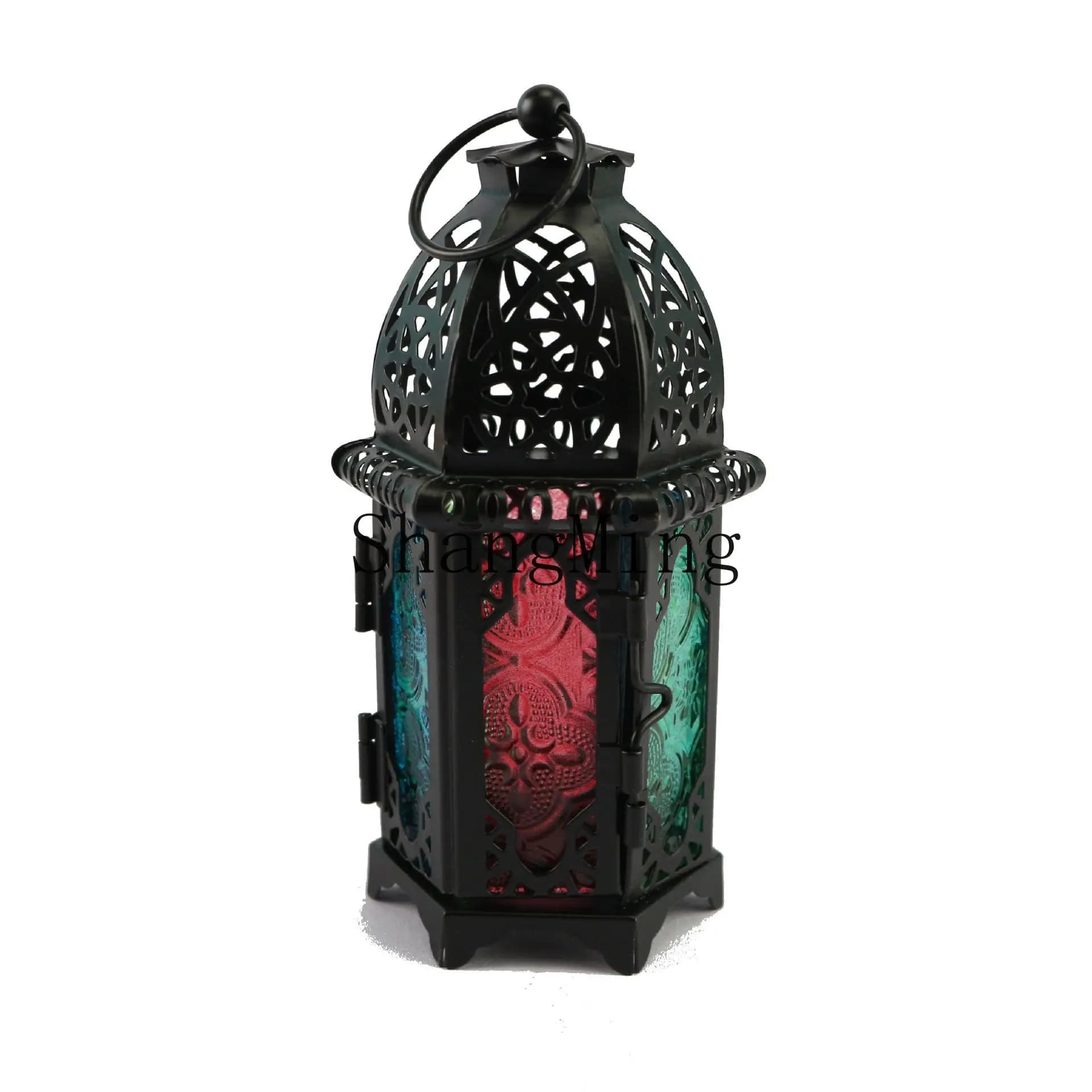 DSA Vintage Romantic Castle Wrought Iron Metal Wedding Candle Holder Ornaments Creative Home Décor Items